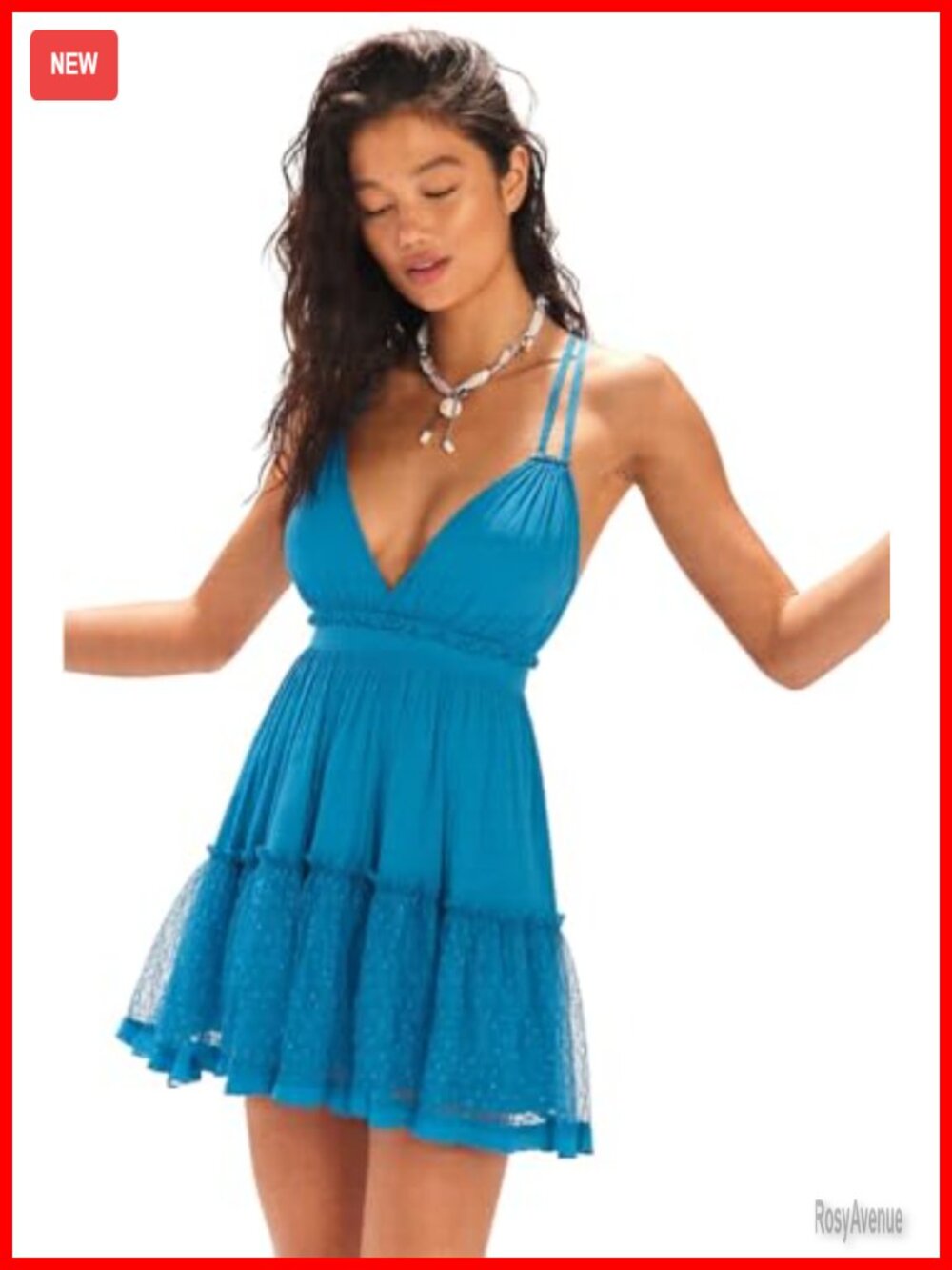Women's Mini Dress Spaghetti Strap Backless A-Line Beach